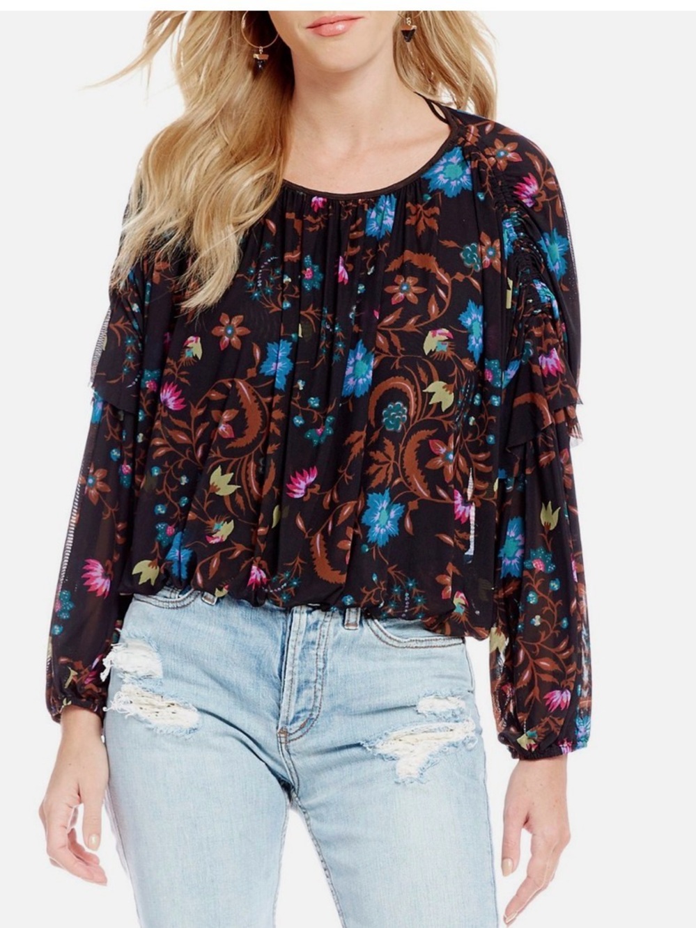 Free People Wildflower Honey
Printed Top